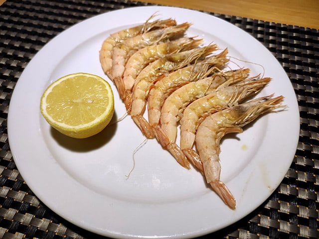 Gambas blancas a plancha 12 unidades